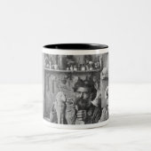 De gebroeders Martin in de studio in het Zuiden Tweekleurige Koffiemok (Center)