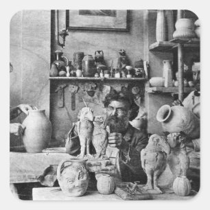 De gebroeders Martin Vierkante Sticker