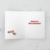 De gebroken Cork Kaart van de Grap van Kerstmis (Binnen)