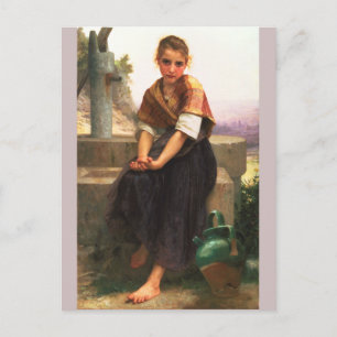De gebroken Pitcher van Bouguereau Briefkaart