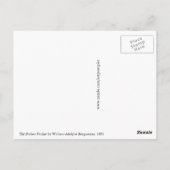 De gebroken Pitcher van William-Adolphe Bouguereau Briefkaart (Achterkant)