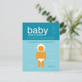 De gebruikershandleiding van de Baby Briefkaart (Staand voorkant)
