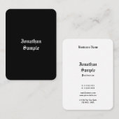 De gecalligraveerde  Retro van het Manuscript kijk Visitekaartje (Voorkant / Achterkant)