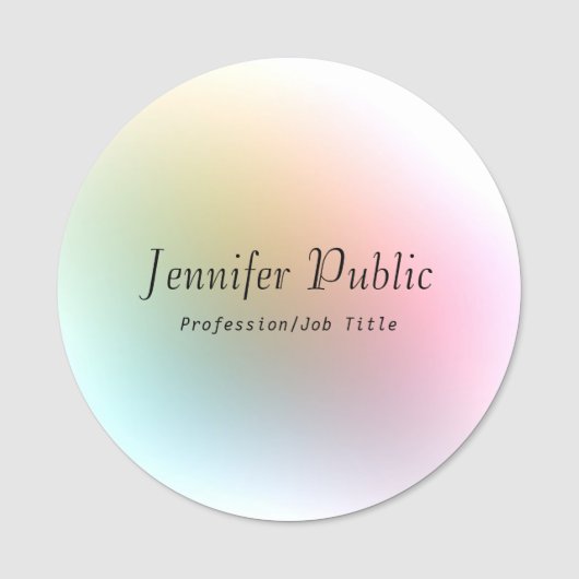 De gecalligraveerde Tekst van het Manuscript Elega Naamplaatje (Voorkant)