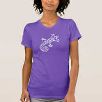 De Gecko de blanc T-shirt graphique de dames