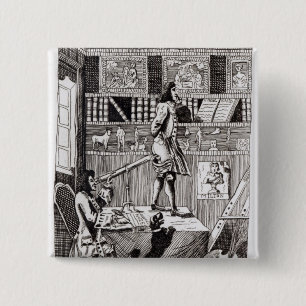 De gecompliceerde Richardson, 1724 Vierkante Button 5,1 Cm