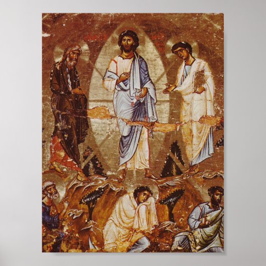 De gedaanteverwisseling van het icoon Christus Poster (Voorkant)