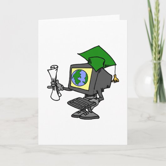 De Gediplomeerde van de computer Kaart (Voorkant)