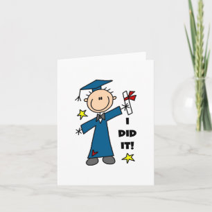 De Gediplomeerde van de jongen Kaart