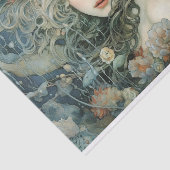 De gedrenkte bloemen tissuepapier (Detail)