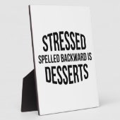 De gedrukte Spelde achteruit is Desserts Fotoplaat (Zijkant)