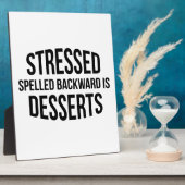 De gedrukte Spelde achteruit is Desserts Fotoplaat (Zijkant)