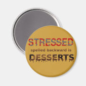 De gedrukte Spelde achteruit is Desserts Magneet (Voorkant / Achterkant)