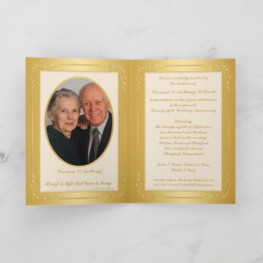 De GEDRUKTE Uitnodiging van het Jubileum van het (Binnen)