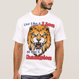 De gedurfde esthetiek van een brullende leeuw t-shirt