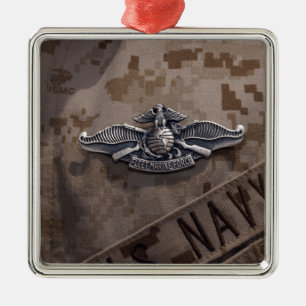 De geëngageerde vloot Marine Force Warfare Metalen Ornament