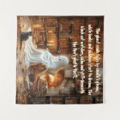 De geest in de studie Halloween Wandkleed (Voorkant (horizontaal))