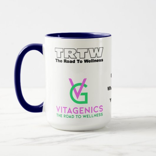 De geest is Alles. Vitagenische Mok (Links)