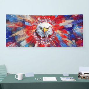 De Geest Van 1776, 2026 Amerika's Rode Adelaar Vuu Spandoek