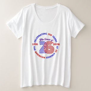 DE GEEST VAN 26 - 250 JAAR VIEREN GROTE MAAT T-SHIRT