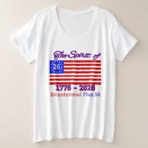 DE GEEST VAN 26: DE TWEEHONDERDJARIGE PLUS 50 GROTE MAAT T-SHIRT