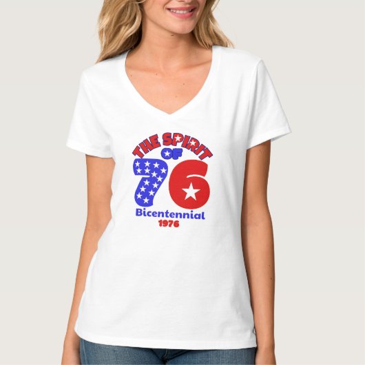 DE GEEST VAN 76: BICENTENNIAL 1976 T-SHIRT (Voorkant)