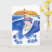 De geest van Australië - Koala Beer surfende wind Kaart (Gele Bloem)