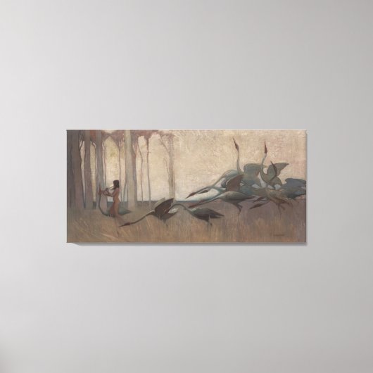 De geest van de vlakten Sydney Long Mythology Canvas Afdruk (Voorkant)