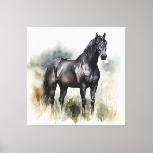 De geest van de wilde hengst canvas afdruk