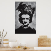 De geest van Edgar Allen Poe Poster (Keuken)