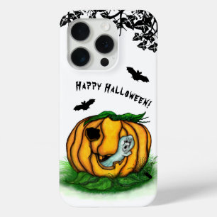 De geest van Halloween, Bat, Ghost en Spider iPhone 15 Pro Case