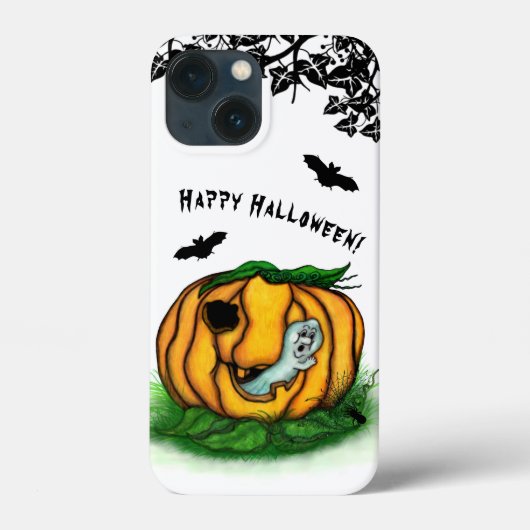 De geest van Halloween, Bat, Ghost en Spider Case-Mate iPhone Case (Achterkant)