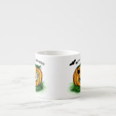 De geest van Halloween, Bat, Ghost en Spider Espresso Kop (Voorkant)