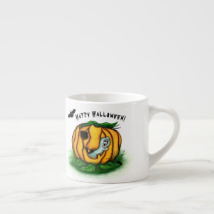 De geest van Halloween, Bat, Ghost en Spider Espresso Kop