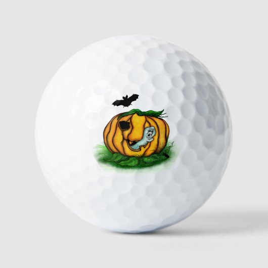 De geest van Halloween, Bat, Ghost en Spider Golfballen (Voorkant)