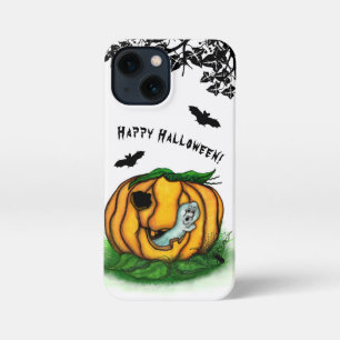 De geest van Halloween, Bat, Ghost en Spider iPhone 13 Mini Hoesje