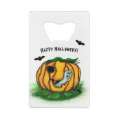 De geest van Halloween, Bat, Ghost en Spider Kredietkaart Flessenopener (Achterkant)