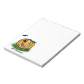 De geest van Halloween, Bat, Ghost en Spider Notitieblok (Gedraaid)