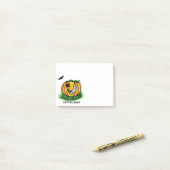 De geest van Halloween, Bat, Ghost en Spider Post-it® Notes (Op bureau)