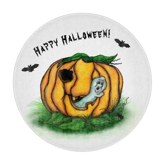 De geest van Halloween, Bat, Ghost en Spider Snijplank (Voorkant)