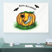 De geest van Halloween, Bat, Ghost en Spider Spandoek (Beurs)