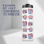 De geest van onafhankelijkheid op 4 juli thermosbeker