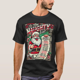 De geheime Santa Naughty-lijst met kerst Funny Sex T-shirt