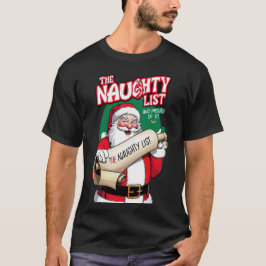 De geheime Santa Naughty-lijst met kerst Funny Sex T-shirt
