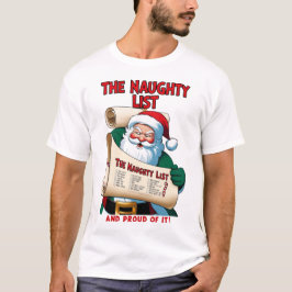 De geheime Santa Naughty-lijst met kerst Funny Sex T-shirt