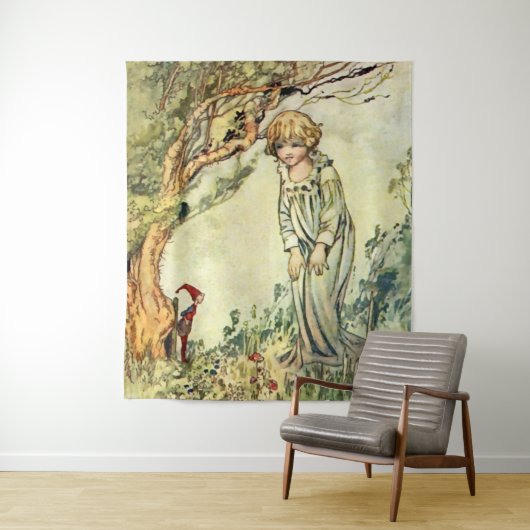 “De geheime tuin” Sprookjeskunst van Charles Robin Wandkleed (In situ)