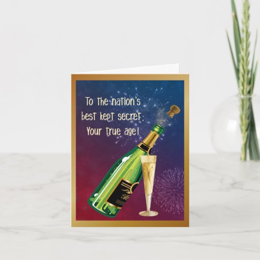 De geheime Verjaardag van de Leeftijd Kaart (Voorkant)