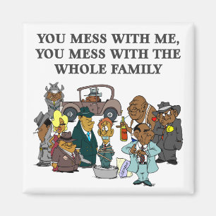 De gehele familie magneet