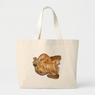 De gehele Kip van het Braadstuk Grote Tote Bag