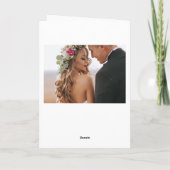 De gehuwde en Vrolijke Foto van de Vakantie Feestdagen Kaart (Achterkant)